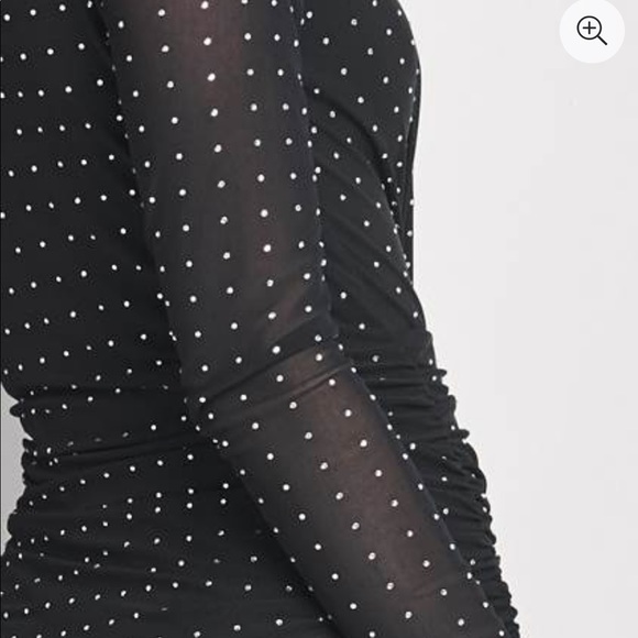 Sold elsewhere High-Low Dress Embellished.  Color ANBK. Size M . Just as new - Picture 7 of 9